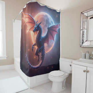 Cortina De Ducha Fantasy Realm Bath Decor: Dragon Shower Curtain