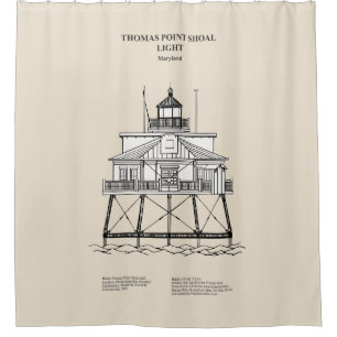 Cortina De Ducha Faro Thomas Point Shoal - Maryland - SBD