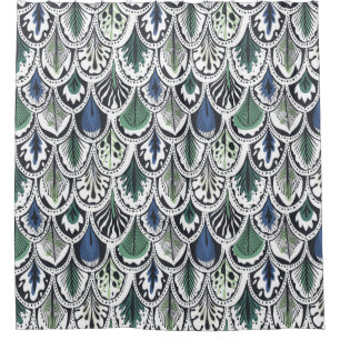 Cortina De Ducha Feathers decorativos