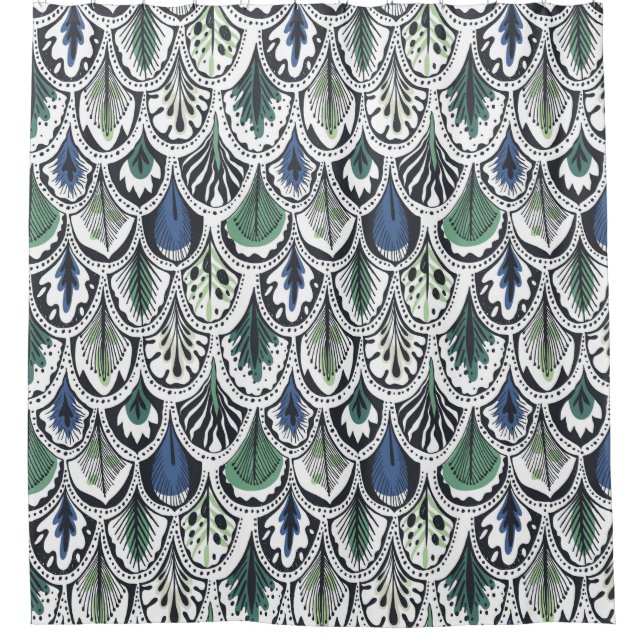 Cortina De Ducha Feathers decorativos (Anverso)