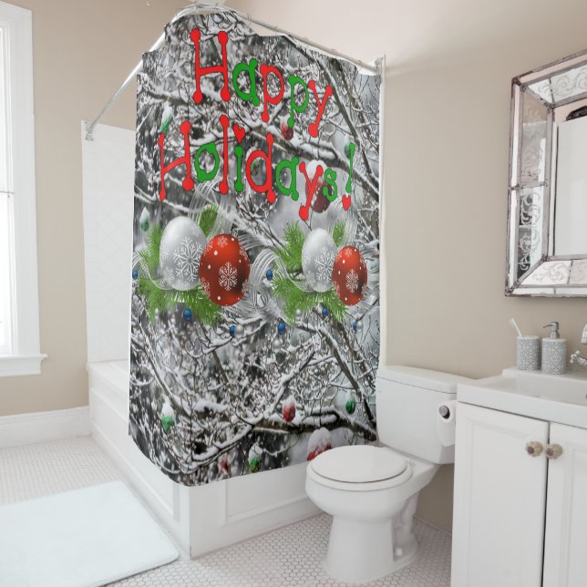 Cortina de ducha Felices Hoidays (In situ)