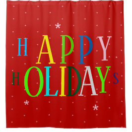 CORTINA DE DUCHA FELIZ DISEÑO FESTIVO
