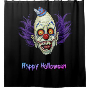 Cortina De Ducha Feliz Halloween Bimbe el payaso asustadizo