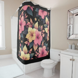 Cortina De Ducha Feliz Hibiscus