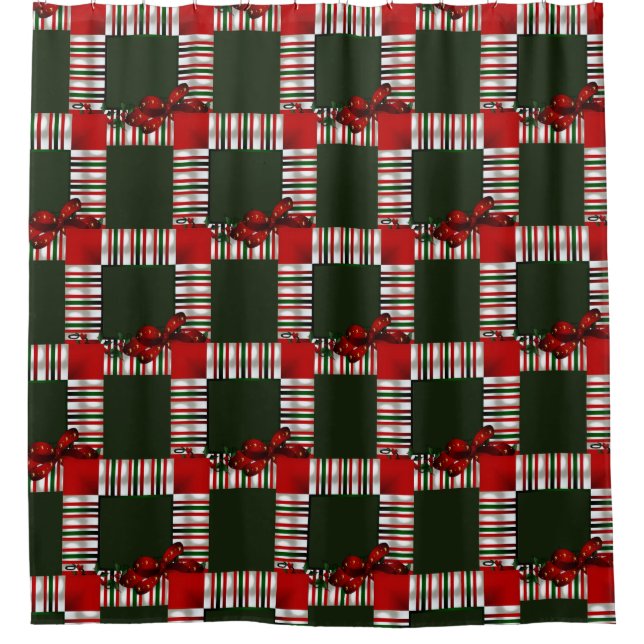 Cortina De Ducha Feliz Navidad (Anverso)