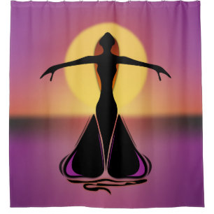 Cortina De Ducha Femenina en flor