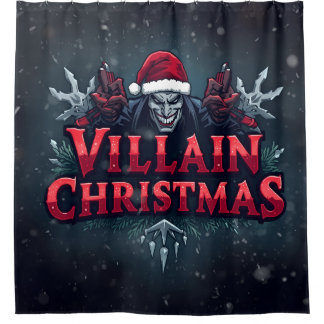 Cortina De Ducha Festive Villain Shower Curtain for Christmas