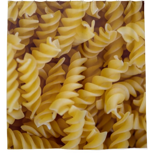 Cortina De Ducha Fideos de Pasta Fusilli (Anverso)