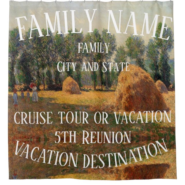 Cortina De Ducha Fiesta Aniversario Vacaciones 2024 Cóctel Individu (Anverso)