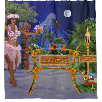 CORTINA DE DUCHA FIESTA DE LUAU