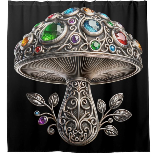Cortina De Ducha Filigree Gemstone Mushroom (Anverso)