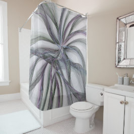 Cortina De Ducha Filigree Motions Modern Abstract Swinging Fractal