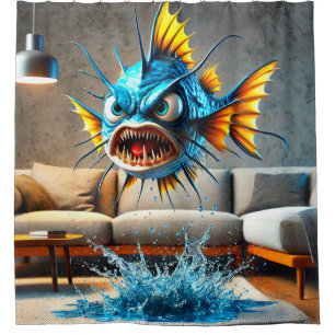 Cortina De Ducha Fish furioso