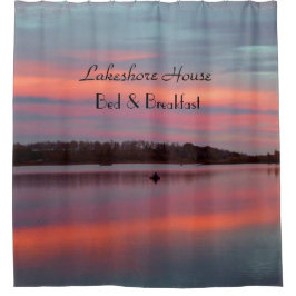 Cortina De Ducha Fishman Sunset Personalized Lake Shower Curtain