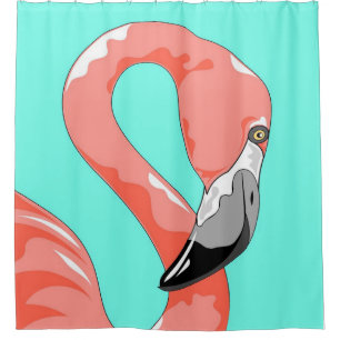 Cortina De Ducha Flamencos   Amantes del regalo de arte de impresió