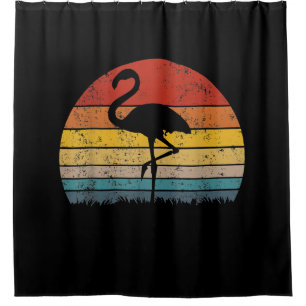 Cortina De Ducha Flamingo Sunset Flamingo Gift