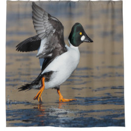 Cortina De Ducha Flap de un ojo dorado