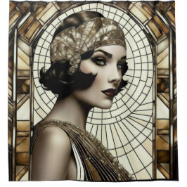 Cortina de ducha Flapper Roaring 20s