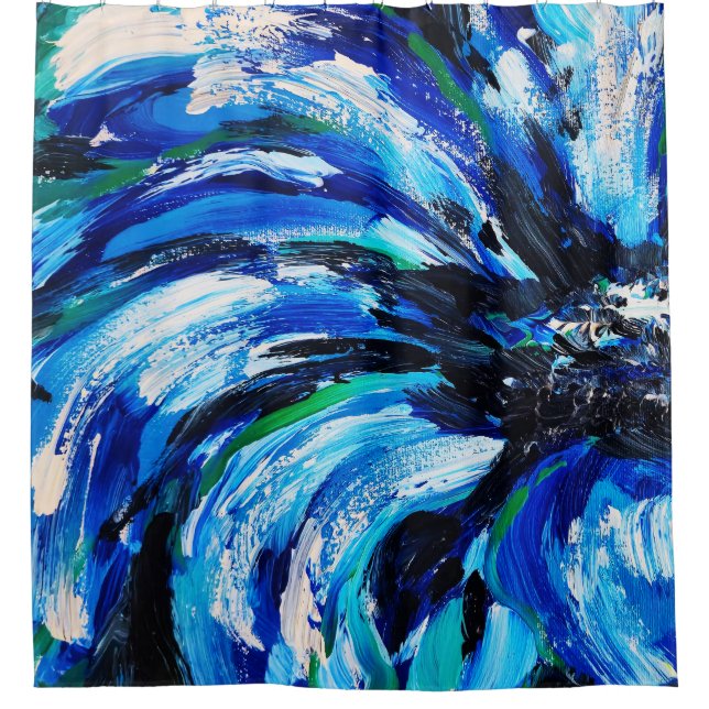 Cortina De Ducha Fleur bleue (Anverso)