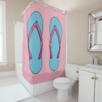 Cortina De Ducha Flip Flops de playa