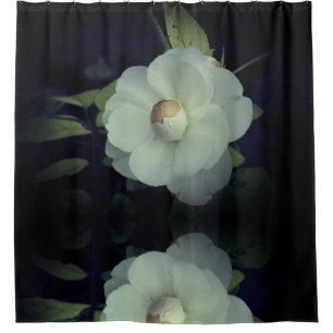 Cortina De Ducha Flor blanca