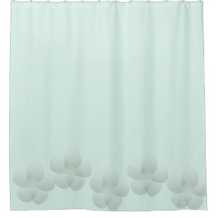 Cortina De Ducha Flor de menta de leche de pastel suave