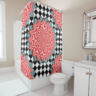 Cortina De Ducha Flor digital por Kenneth Yoncich