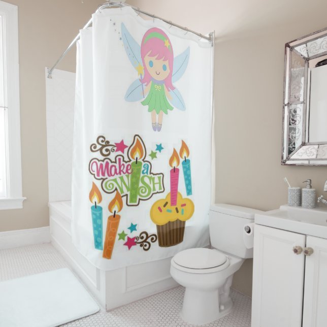 Cortina de ducha Flor que hace un deseo (In situ)