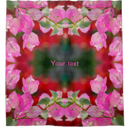 Cortina De Ducha Flor rosa Bougainvillea