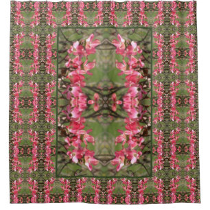 Cortina De Ducha Flor rosa de dogwood flores flores en pintura Resu