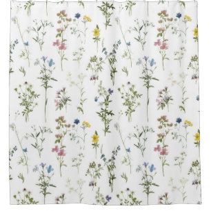 Cortina De Ducha Flor silvestre