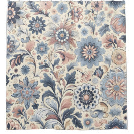 Cortina De Ducha Flor silvestre bohemiana