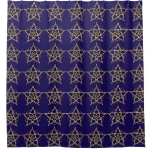 Cortina De Ducha Flor venus del amor + Pentagram - TriColor