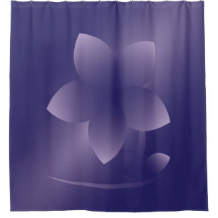 Cortina De Ducha Flor violeta