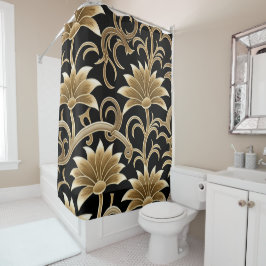 Cortina De Ducha Flora Estilo Goldish