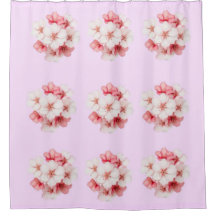 Cortina de ducha floral