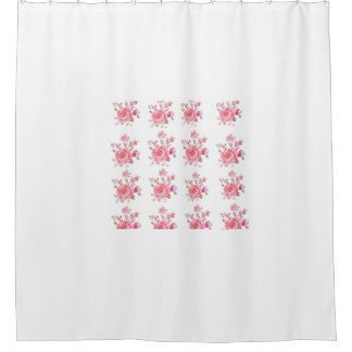 Cortina de ducha floral