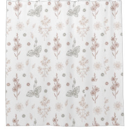 Cortina De Ducha Floral