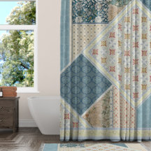 Floral de color tribal BOHO William Morris Blue