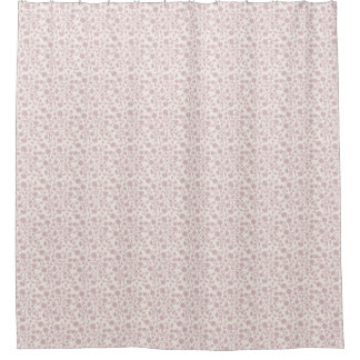 Cortina De Ducha Floral de impresión de bloques de rastro pequeños