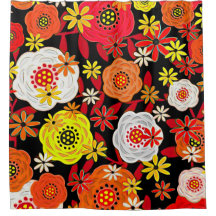 Cortina de ducha Floral Design No. 9