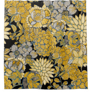 Cortina De Ducha Floral Étnica: Textura Paisley Creativa.