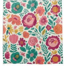 Floral Folk de Cian y Magenta