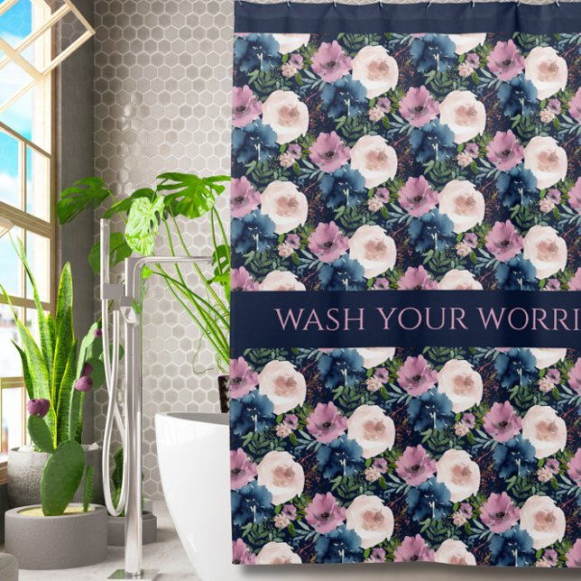 Cortina de ducha floral Inspiradora (Subido por el creador)