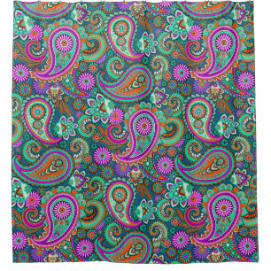 Cortina De Ducha Floral Paisley sin fisuras patrón II + sus ideas
