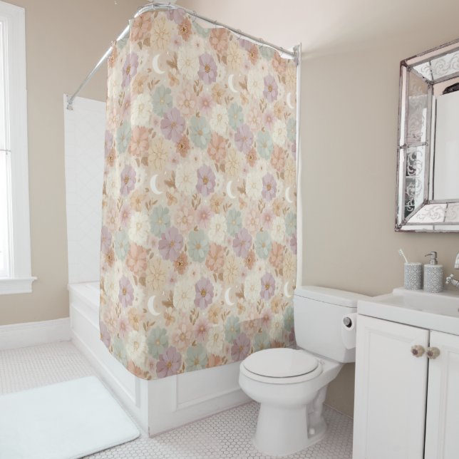 Cortina De Ducha Floral Prado Celestial (In situ)