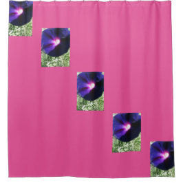 Cortina De Ducha Floral rosa y morada bonito