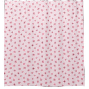 Cortina De Ducha Floral Tonto Pequeño Femenino Rosa Primavera Veran