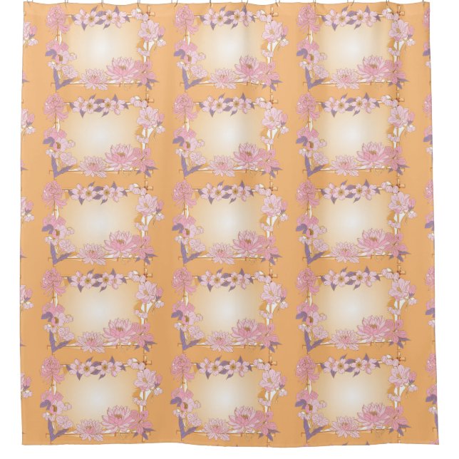 Cortina De Ducha flores (Anverso)