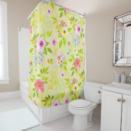 Cortina De Ducha Flores acuáticas Patrón ininterrumpido I + tus ide